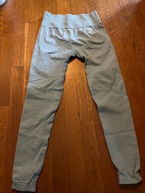 Gymshark Pale Blue Textured Jogger Leggings